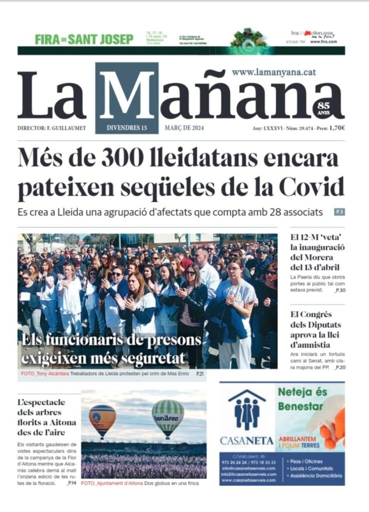 Portada de la Mañana 15 de març 2024