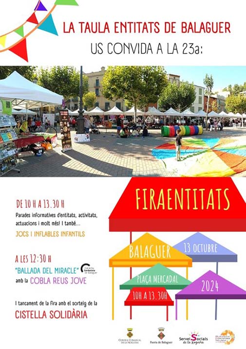 PARTICIPEM A LA FIRA D’ENTITATS DE BALAGUER